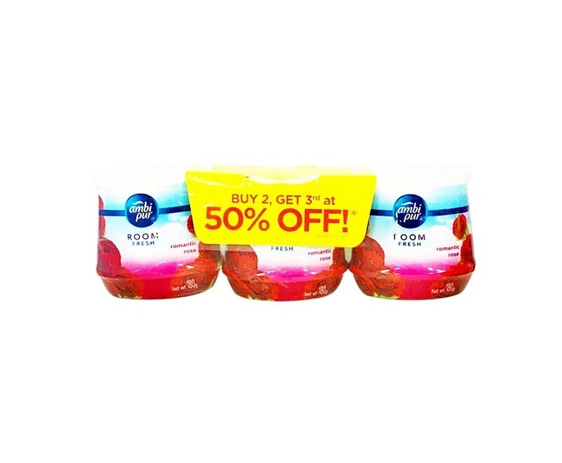 Ambi Pur Room Fresh Romantic Rose (3 Packs x 180g)