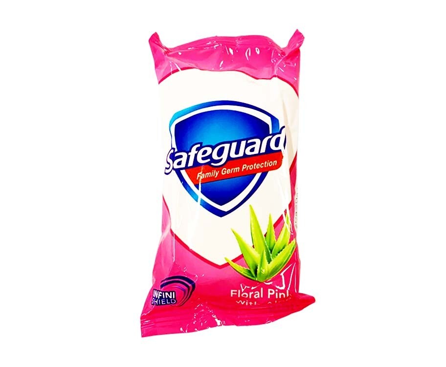 Safeguard Family Germ Protection Floral Pink with Aloe InfiniShield 60g