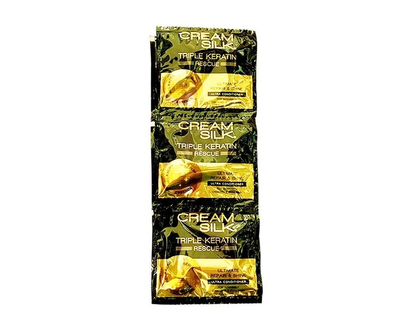Cream Silk Triple Keratin Rescue Ultimate Repair &amp; Shine Ultra Conditioner (6 Packs x 10mL)