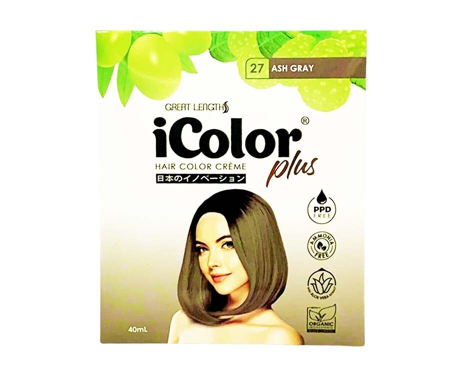 Great Lenghts iColor Plus Hair Color Creme 27 Ash Gray 40mL