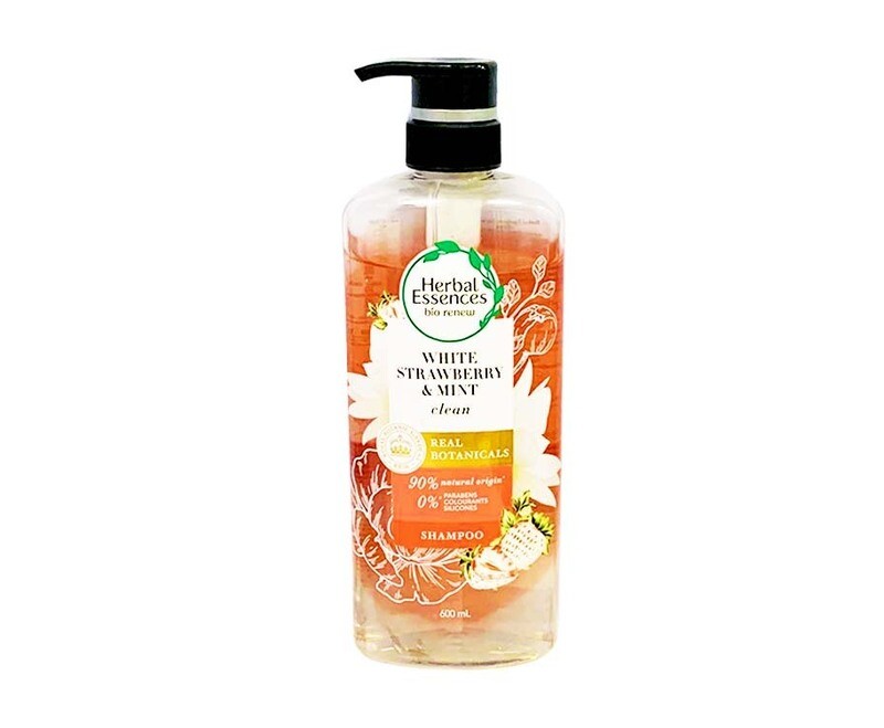 Herbal Essences White Strawberry &amp; Mint Clean Real Botanicals Shampoo 600mL