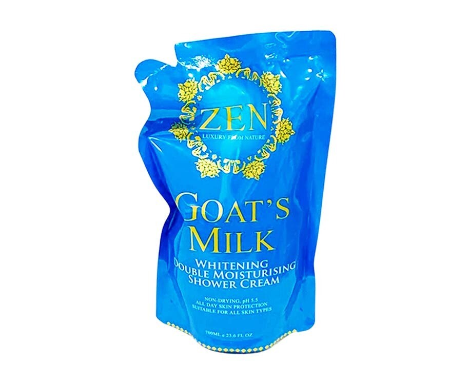 Zen Goat's Milk Whitening Double Moisturising Shower Cream 700mL
