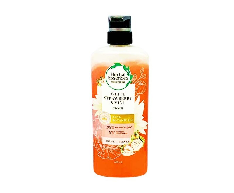 Herbal Essences White Strawberry &amp; Mint Clean Real Botanicals Conditioner 600mL
