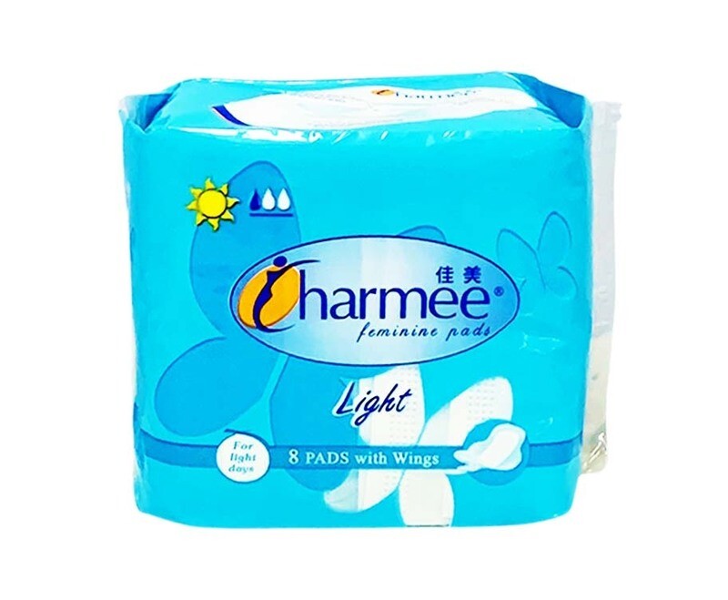 Charmee Feminine Pads Light with Wings 8 Pads