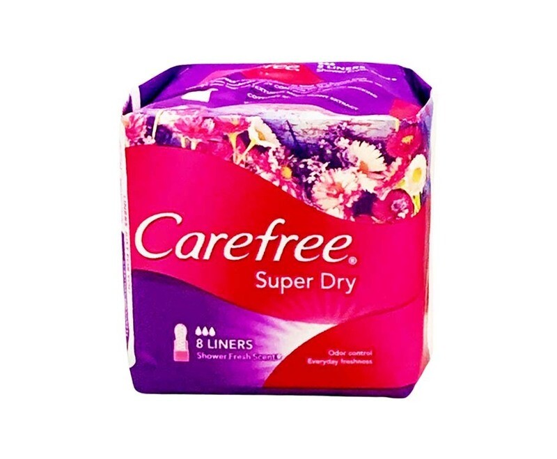 Carefree Super Dry Shower Fresh Scent 8 Liners