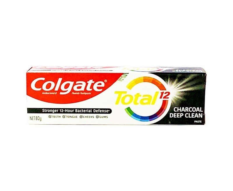 Colgate Antibacterial &amp; Flouride Toothpaste Total 12 Charcoal Deep Clean 80g