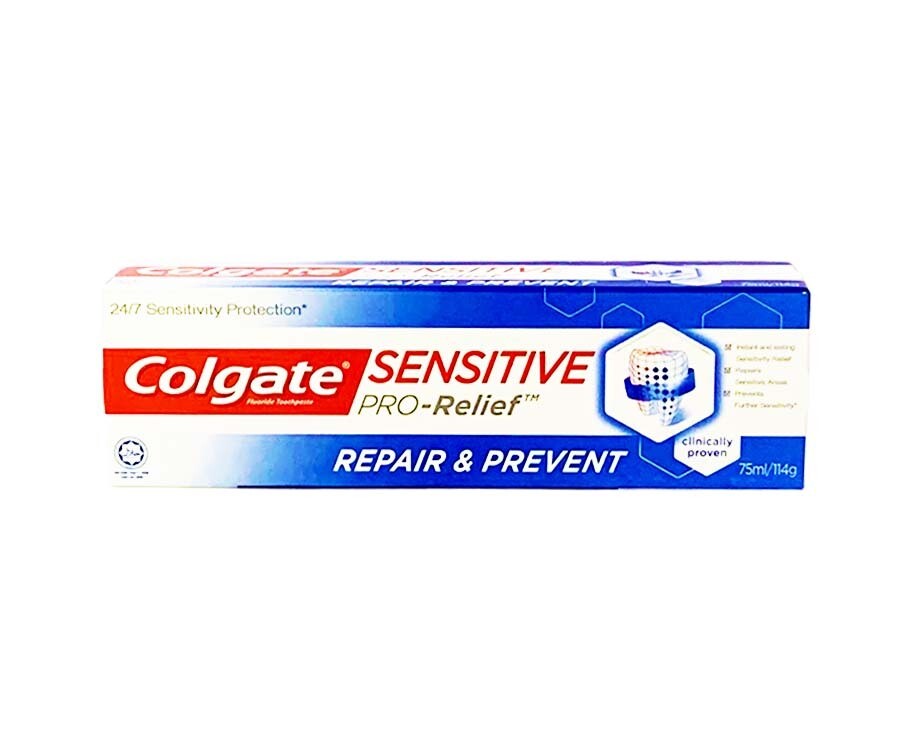 Colgate Flouride Toothpaste Sensitive Pro-Relief Repair &amp; Prevent 75mL (114g)