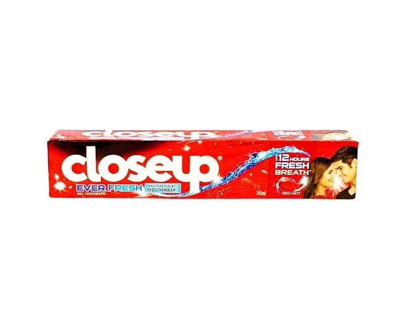 Closeup Ever Fresh Anti-Bacterial Mouthwash Gel Toothpaste Red Hot 145mL