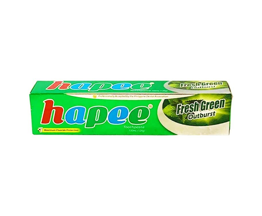 Hapee Toothpaste Fresh Green Outburst 100mL (126g)