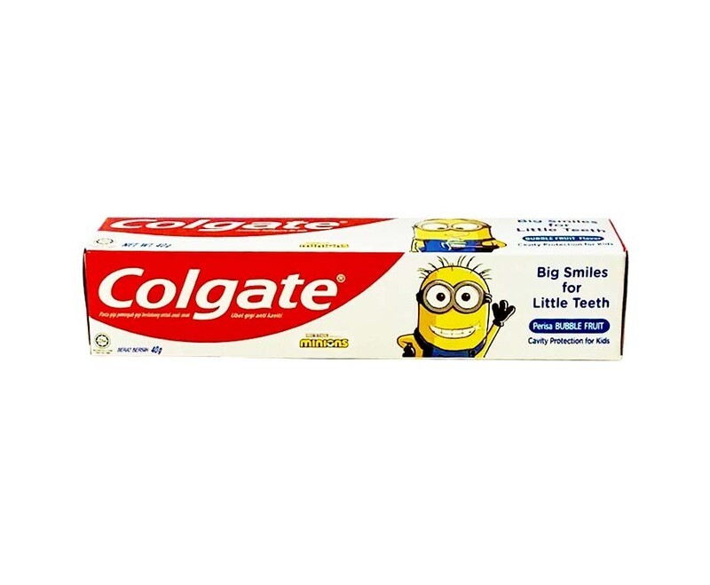 Colgate Anticavity Toothpaste Cavity Protection for Kids Bubble Fruit Flavor Minion Edition 40g