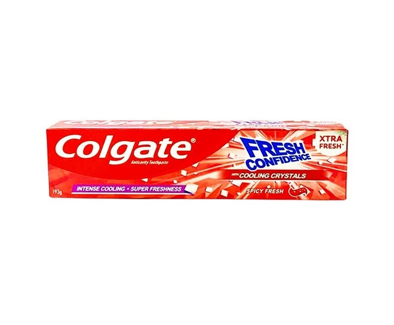 Colgate Anticavity Toothpaste Fresh Confidence with Cooling Crystals Spicy Fresh 193g