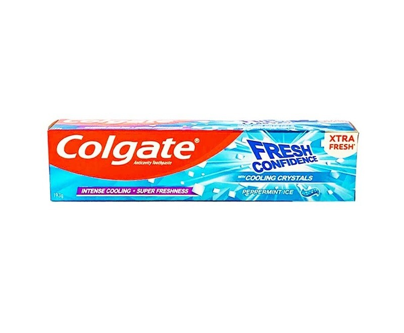 Colgate Anticavity Toothpaste Fresh Confidence with Cooling Crystals Peppermint Ice 193g