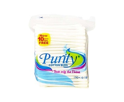 Purity Cotton Buds Plastic Stem 200 Tips