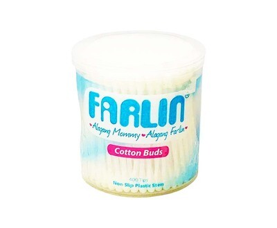 Farlin Cotton Buds Non-Slip Plastic Stem 400 Tips