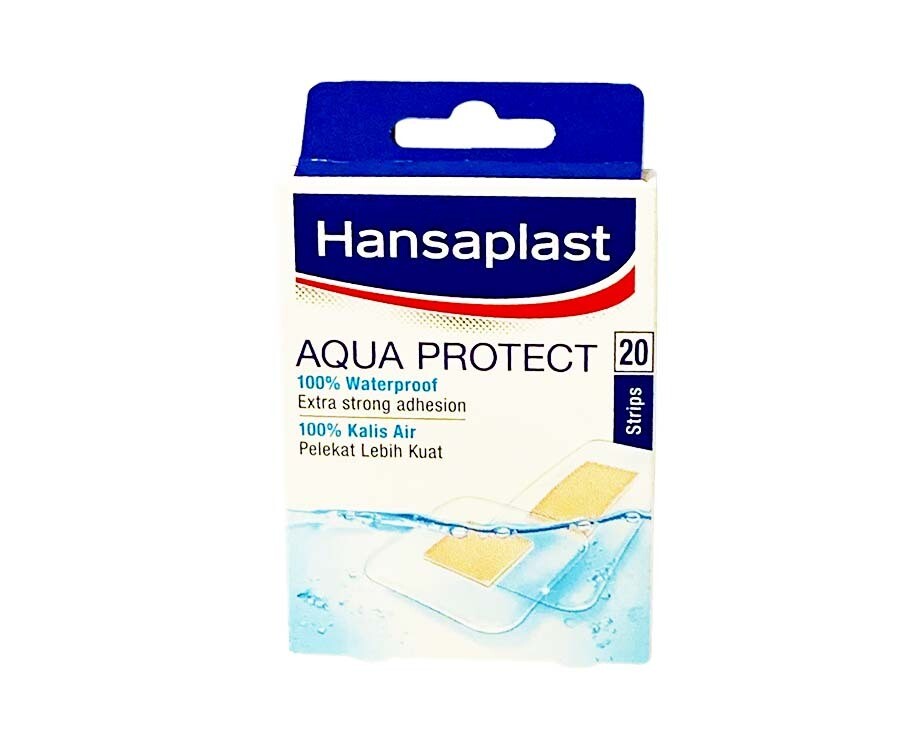 Hansaplast Aqua Protect 100% Waterproof Extra Strong Adhesion 20 Strips