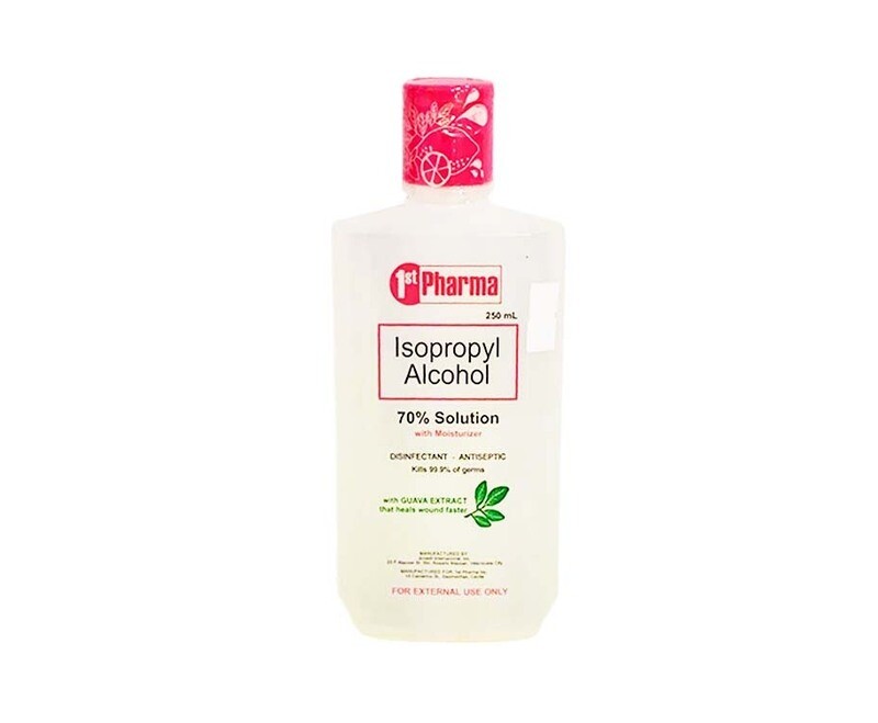 1st Pharma Isopropyl Alcohol 70% Solution with Moisturizer with Guava Extract 250mL