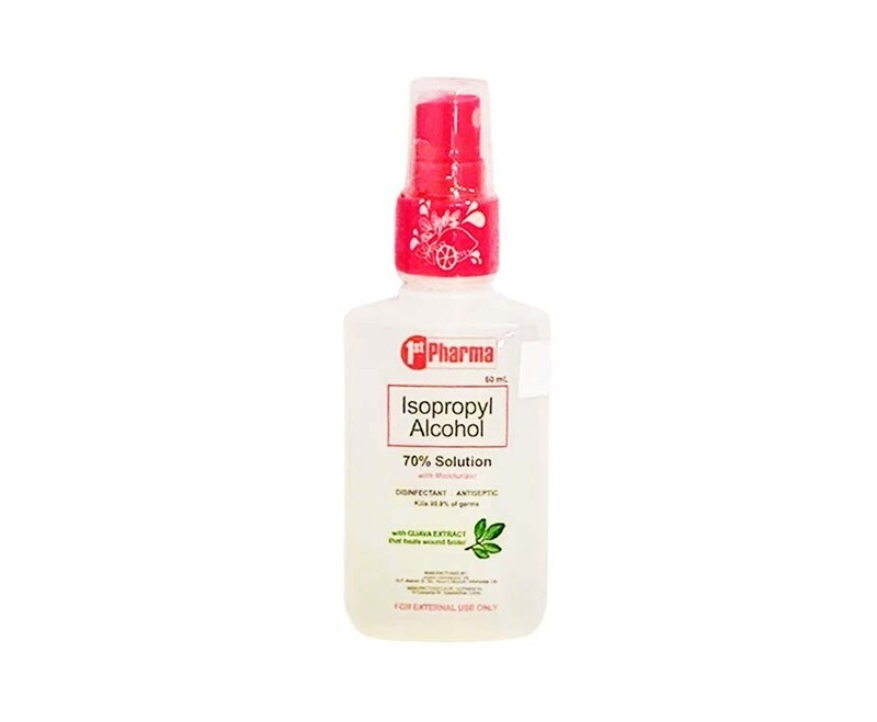 1st Pharma Isopropyl Alcohol 70% Solution with Moisturizer with Guava Extract 60mL