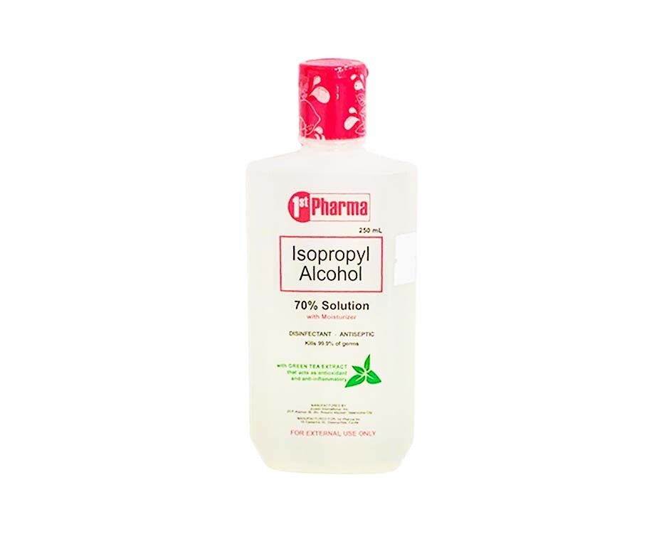 1st Pharma Isopropyl Alcohol 70% Solution with Moisturizer with Green Tea Extract 250mL
