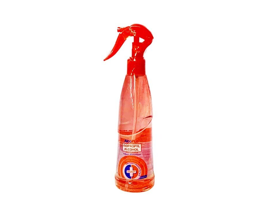 AlcoPlus Isopropyl Alcohol 70% Solution Antiseptic Disinfectant Spray 330mL
