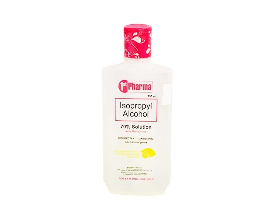 1st Pharma Isopropyl Alcohol 70% Solution with Moisturizer with Lemon Extract 250mL