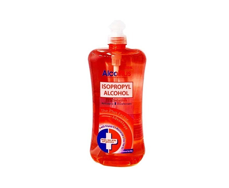 AlcoPlus Isopropyl Alcohol 70% Solution Antiseptic Disinfectant 1L