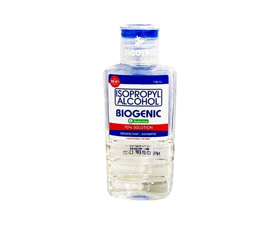 Biogenic Isopropyl Alcohol 70% Solution Disinfectant Antiseptic with Moisturizer 150mL