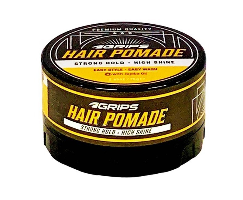 Grips Hair Pomade Strong Hold High Shine with Jojoba Oil 75g