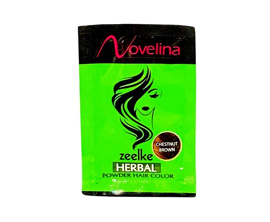 Novelina Zeelke Herbal Powder Hair Color Chestnut Brown 6g