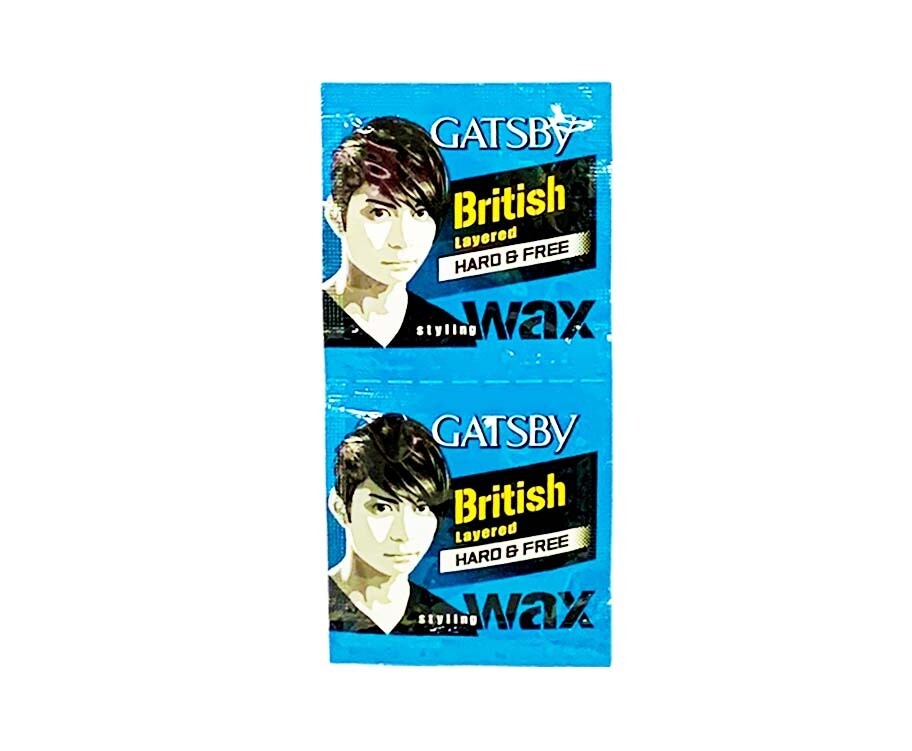 Gatsby Styling Wax British Layered Hard &amp; Free (6 Packs x 3g)
