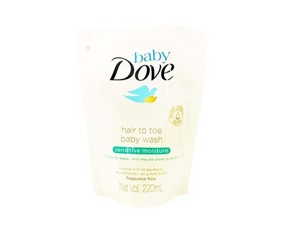 Baby Dove Hair-to-Toe Body Wash Sensitive Moisture 220mL