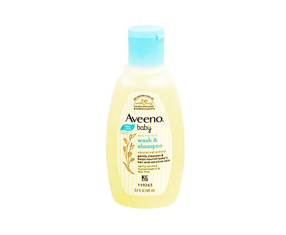 Aveeno Baby Daily Moisture Wash &amp; Shampoo 100mL