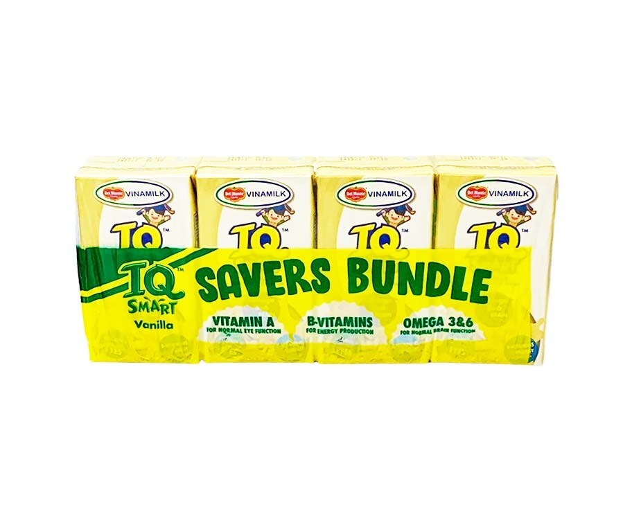 Del Monte Vinamilk IQ Smart Vanilla Savers Bundle (4 Packs x 110mL)
