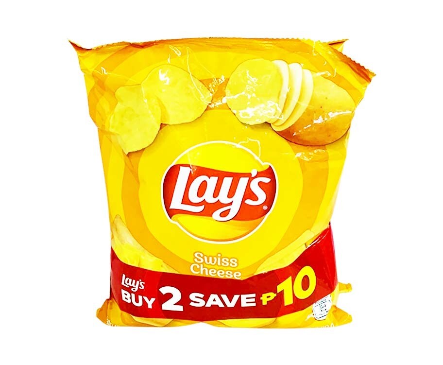 Lay’s Potato Chips Swiss Cheese (2 Packs x 50g)
