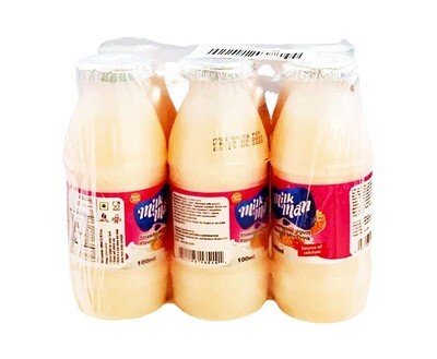 Milk Man Strawberry Flavored Yogurt Drink (6 Packs x 100mL)