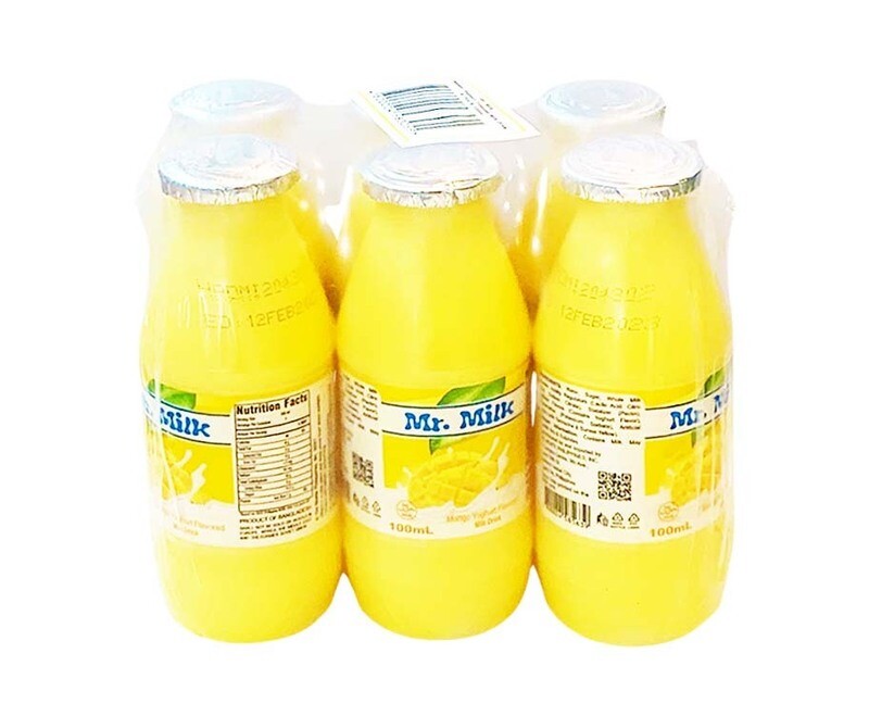 Del Monte Mr. Milk Mango Yoghurt Flavored Milk Drink (6 Packs x 100mL)