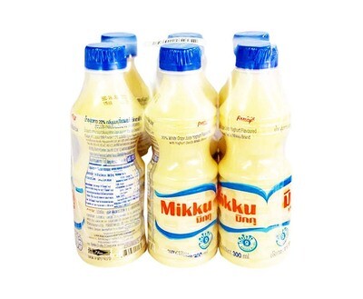 Mikku White Grape Juice Yoghurt (5+1 Packs x 300mL)