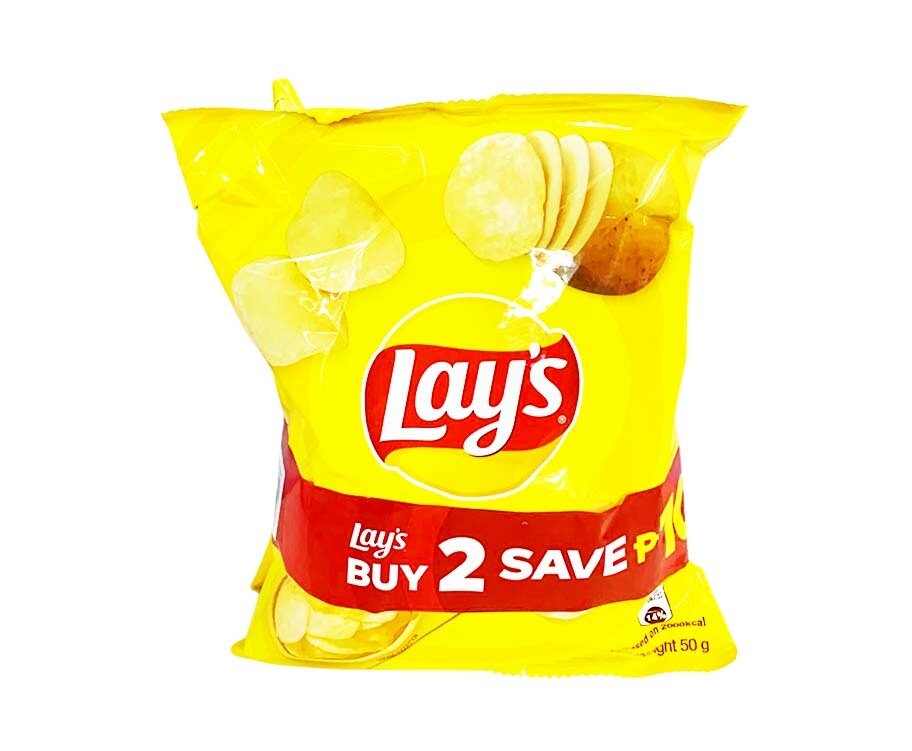 Lay’s Potato Chips Original (2 Packs x 50g)