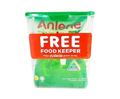 Anlene Low Fat Milk Powder For Adults Plain Powdered Milk Drink 990g + Food Keeper
