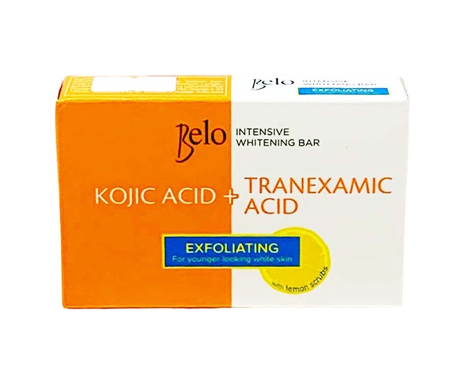 Belo Intensive Whitening Bar Kojic Acid + Tranexamic Acid Exfoliating with Lemon Scrubs 65g