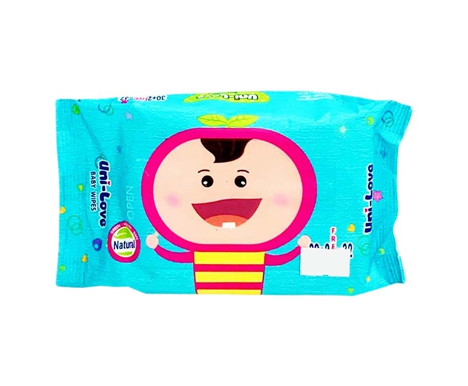 Uni-Love Baby Wipes Unscented 30+2 Sheets