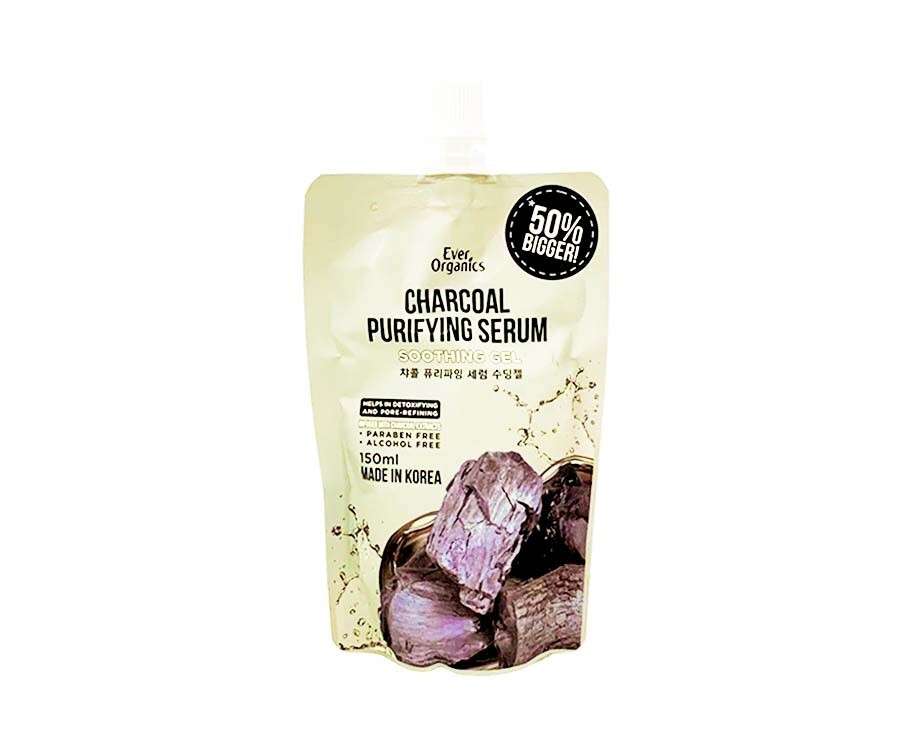 Ever Organics Charcoal Purifying Serum Soothing Gel 150mL