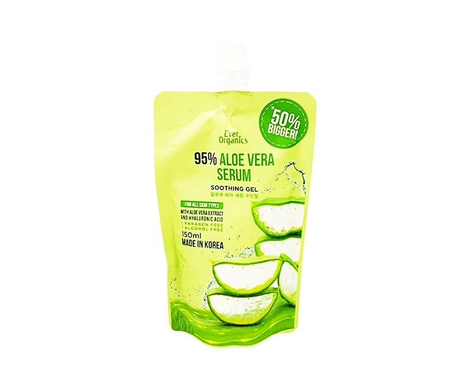 Ever Organics 95% Aloe Vera Serum Soothing Gel 150mL