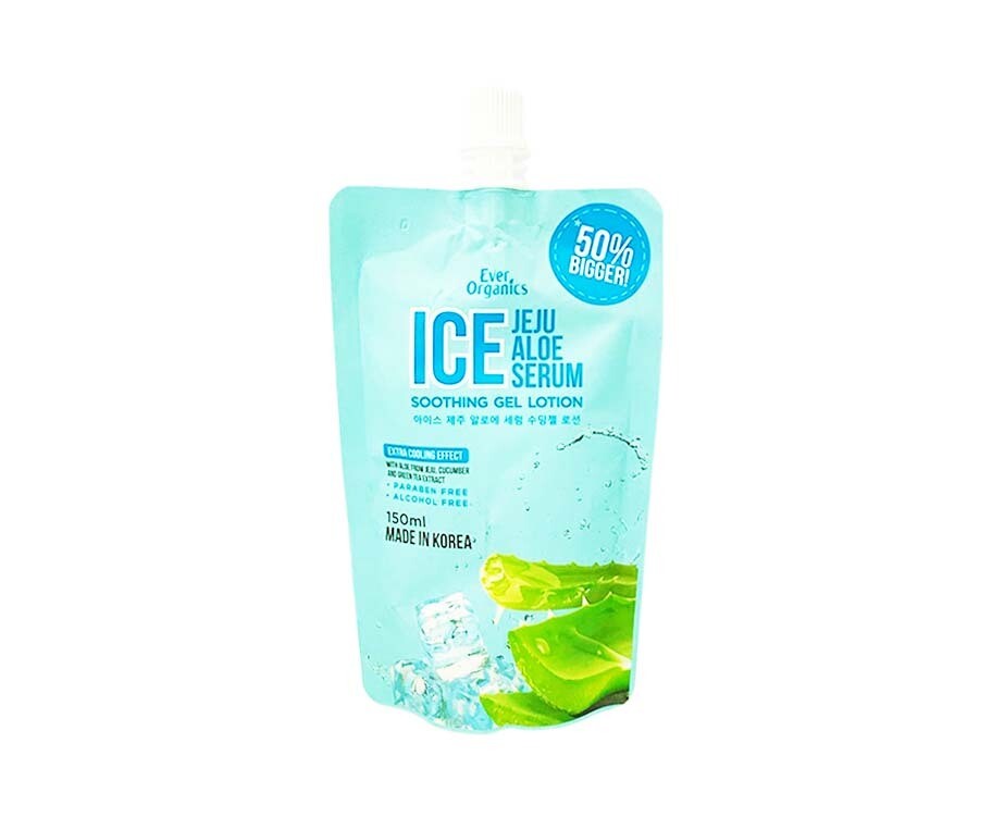 Ever Organics Ice Jeju Aloe Serum Soothing Gel Lotion 150mL