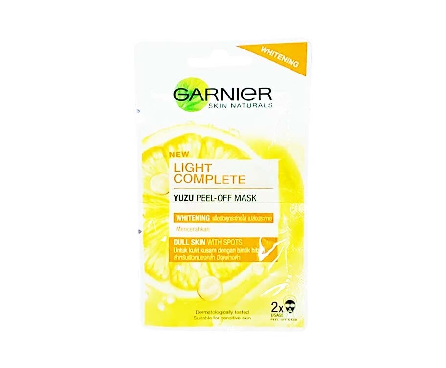 Garnier Skin Naturals Yuzu Peel-Off Mask Whitening (2 Packs x 6mL)