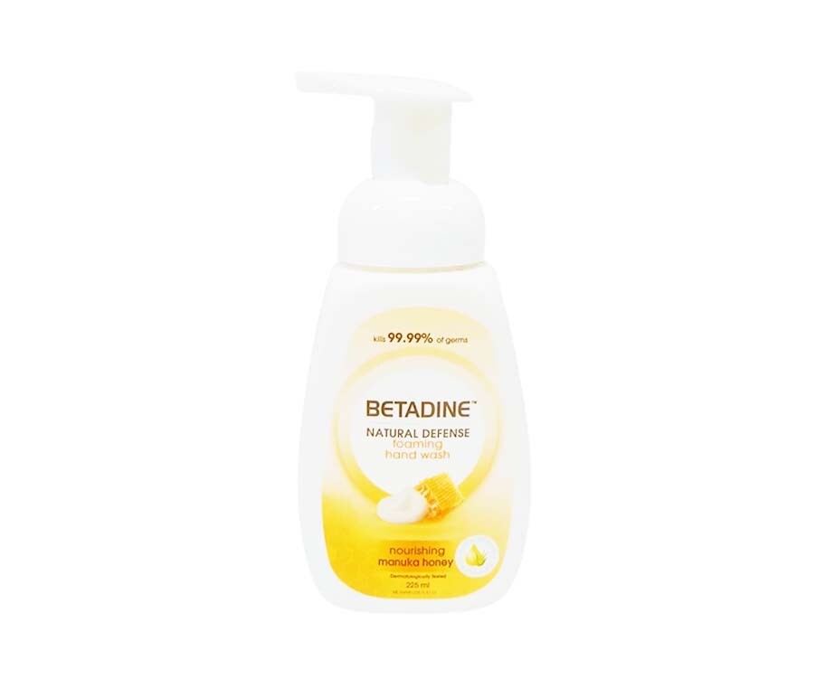 Betadine Natural Defense Foaming Hand Wash Nourishing Manuka Honey 225mL