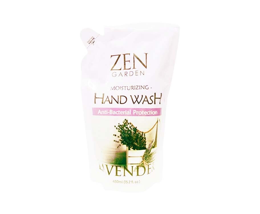 Zen Garden Moisturizing Hand Wash Anti-Bacterial Protection Lavender 450mL