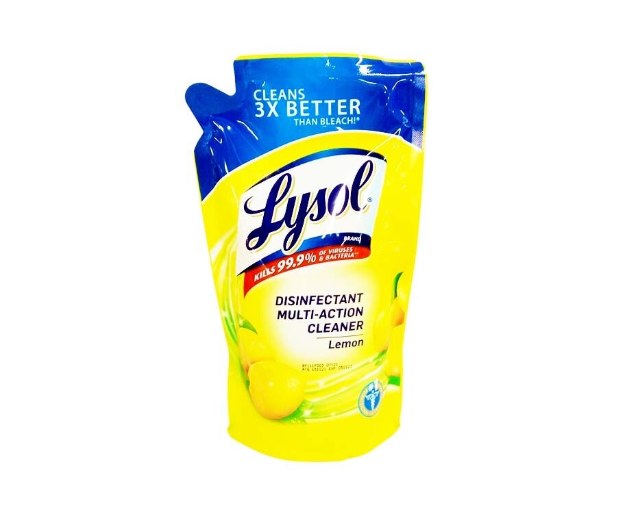 Lysol Disinfectant Multi-Action Cleaner Lemon Refill Pack 800mL
