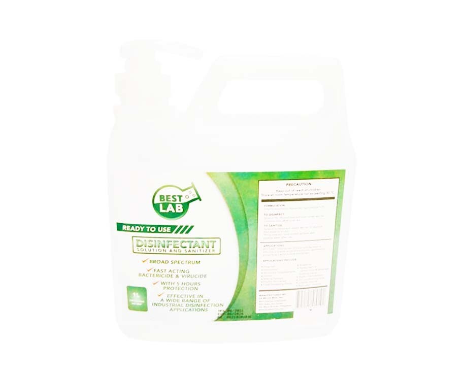 Best Lab Ready To Use Disinfectant Solution and Sanitizer 1L