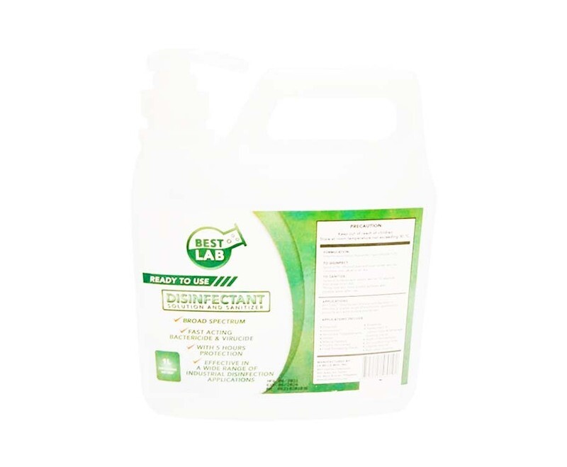 Best Lab Ready To Use Disinfectant Solution and Sanitizer 1L