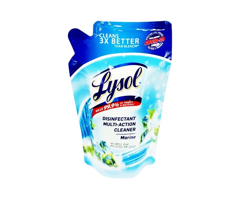 Lysol Disinfectant Multi-Action Cleaner Marine Refill Pack 400mL